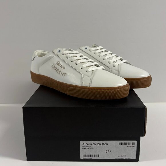 Saint Laurent Women Court Classic Leather Sneakers 610649 00N00 9030 - Picture 8 of 13
